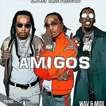 [嘻哈说唱陷阱素材]Undisputed Music AMIGOS Kit [WAV, MiDi]（354Mb）