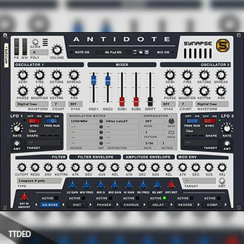 [模拟合成器插件]Reason RE Synapse Audio Antidote v1.2.8 PROPER [WiN]（134Mb）