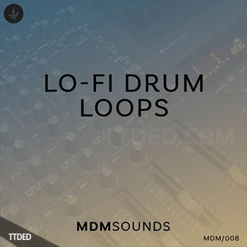 [电子浩室慢摇低保真鼓组采样]MDM Sounds Lo-Fi Drum Loops [WAV]（24Mb）