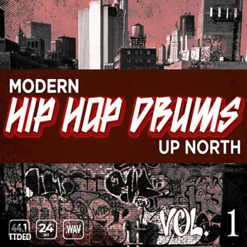 [现代嘻哈说唱鼓组打击采样]Epic Stock Media Modern Up North Hip Hop Drums Vol.1 [WAV]（30Mb）