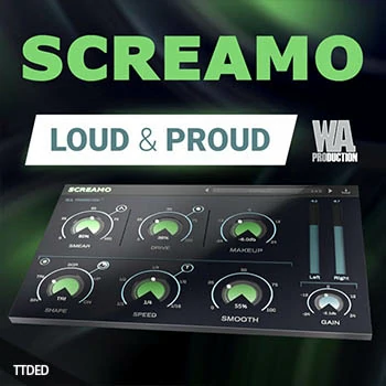 [节奏同步失真尖叫谈话盒音频插件]WA Production Screamo v1.0.1 [WiN, MacOSX]（15Mb）