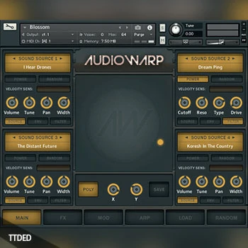[合成器音源]Audiowarp Blossom [KONTAKT]（9.15Gb）