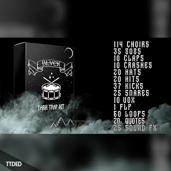 [暗黑陷阱鼓组采样]BLVCK Dark Trap Kit Vol.1 [WAV]（776Mb）