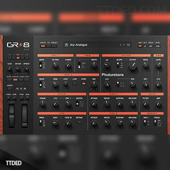 [8音模拟合成器插件]Phuturetone GR-8 v1.1.1 x64 VST3 AU [WiN, MacOSX]（20Mb）