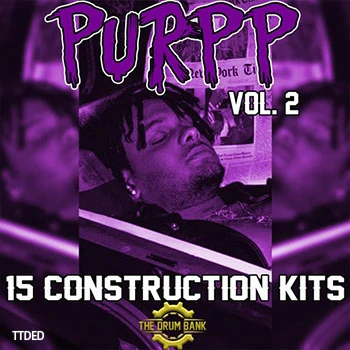[Rap-HipHop-Trap素材]The Drum Bank Purpp Volume 2 [WAV, MiDi]（610Mb）