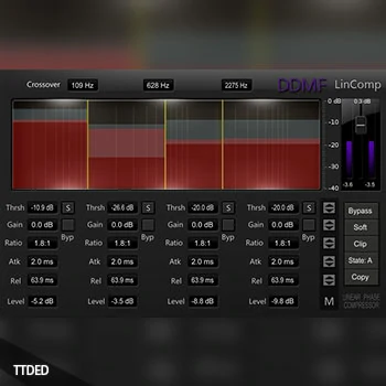 [线性相位多波段压缩器]DDMF LinComp v1.0.6 [WiN]（4Mb）