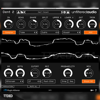 [失真多模滤波效果器]Plugin Alliance Unfiltered Audio Indent 2 v2.2.0 [MacOSX]（47Mb）