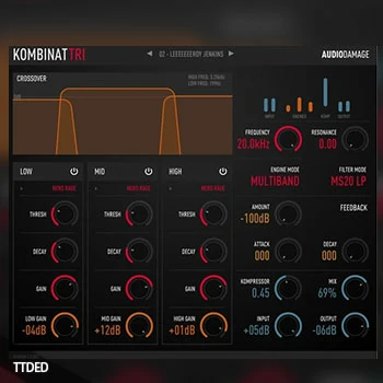 [多段失真-音频工具插件]Audio Damage AD037 Kombinat Tri v3.1.0 [WiN, MacOSX]（17Mb）