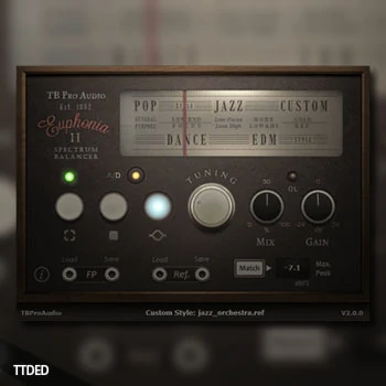 [音频频谱平衡匹配插件]TBProAudio Euphonia3 v3.0.8 [WiN]（6Mb）