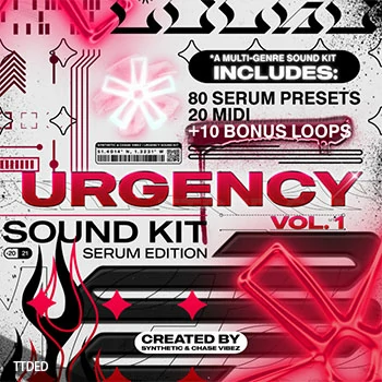 [嘻哈陷阱RnB素材Serum预置]ChaseVibez and Synthetic Urgency Serum Bank [WAV, MiDi]（407Mb）