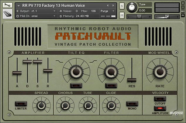 Rhythmic Robot Audio PatchVault SQ-80 Factory Set KONTAKT