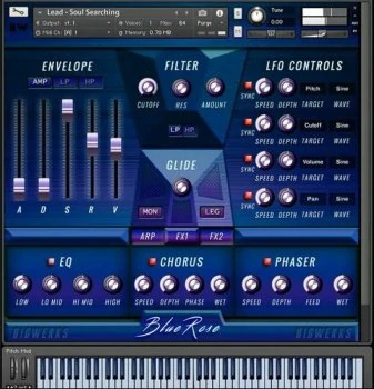 蓝玫瑰合成器 – BigWerks Blue Rose KONTAKT-DECiBEL