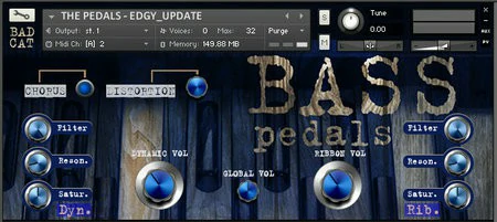 Bad Cat Samples The Bass Pedals KONTAKT EXS24