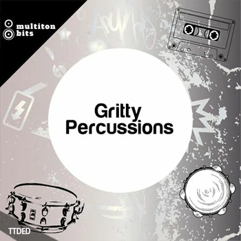 [嘻哈说唱打击乐采样]Multiton Bits Gritty Percussions [WAV]（58Mb）