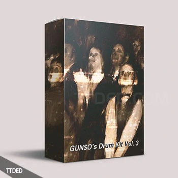 [嘻哈陷阱鼓组采样FL工程FL预置]Gunso Drum Kit Vol.3（137Mb）
