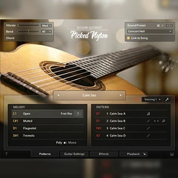 [尼龙弦吉他音源]Native Instruments Session Guitarist Picked Nylon [KONTAKT]（5.96Gb）