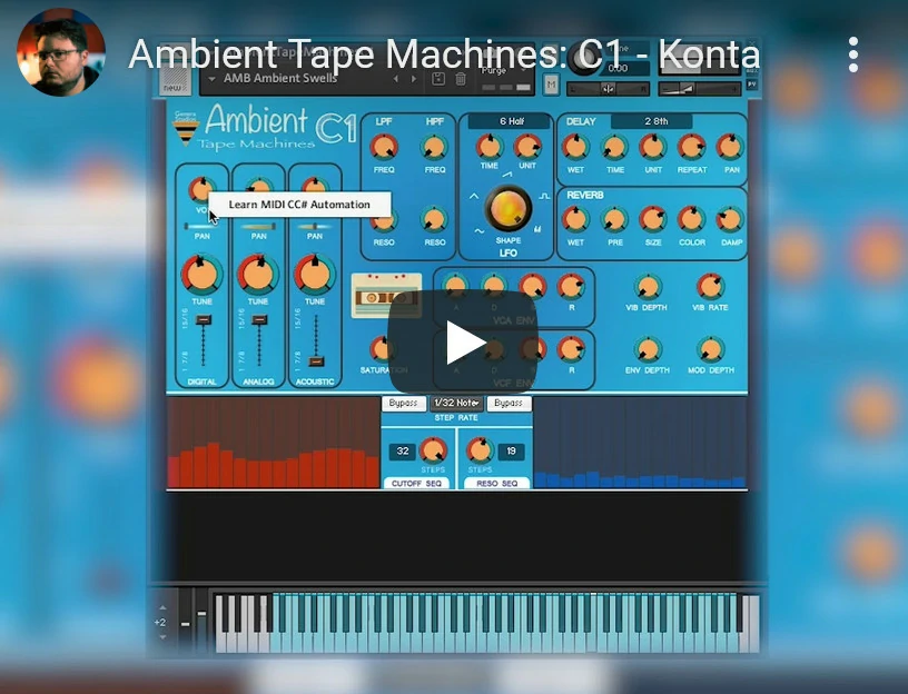 老式环境磁带机 – Genera Studios Ambient Tape Machines C1 ForKONTAKT-DISCOVER