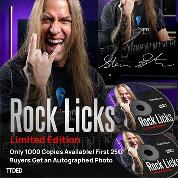 [教程]GuitarZoom Rock Licks Limited Edition with Steve Stine 2021（10.35Gb）