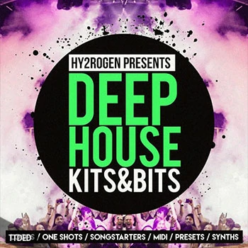 [Deep深邃浩室素材]HY2ROGEN Deep House Kits and Bits [多格式]（460Mb）