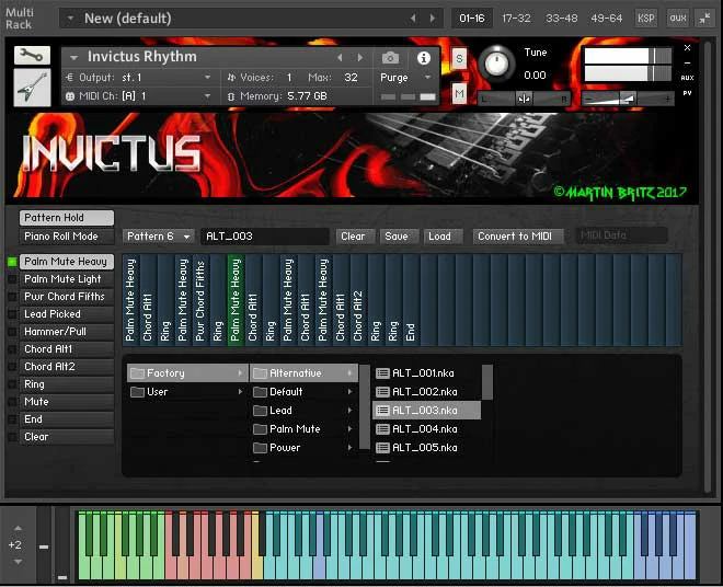 [节奏电吉他音源]Martin Britz Invictus Guitar v1.1 [KONTAKT]（8.17Gb）