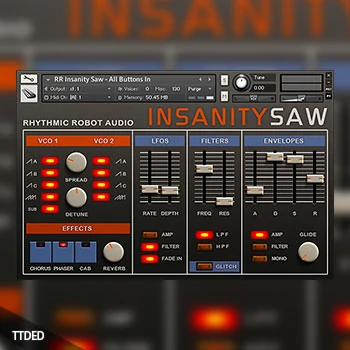 [合成器音源]Rhythmic Robot Audio Insanity Saw [KONTAKT]（559Mb）