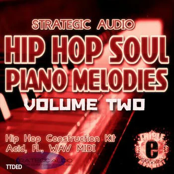 [灵魂嘻哈旋律钢琴素材]Strategic Audio Hip Hop Soul Piano Melodies Vol.2 [WAV, MiDi]（195Mb）