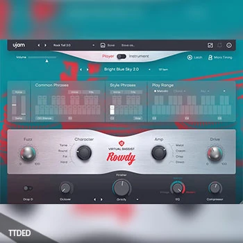 [虚拟贝斯手音源插件-响亮摇滚贝斯]UJAM Virtual Bassist ROWDY v2.1.1 [WiN, MacOSX]（7.24Gb）