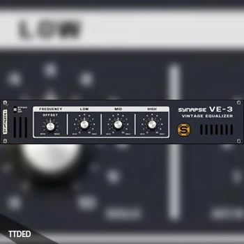 [复古均衡器插件]Reason RE Synapse Audio VE-3 Vintage Equalizer v1.0.2 [WiN]（24Mb）