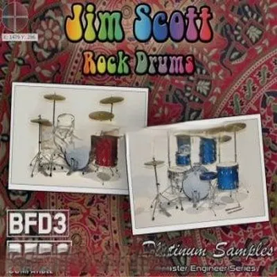 Platinum Samples Jim Scott Rock Drums Vol. 1 (BFD3)
