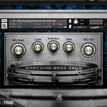 [行进低音大鼓音源]Dream Audio Tools MBD Marching Bass Drums v1.5 [KONTAKT]（158Mb）