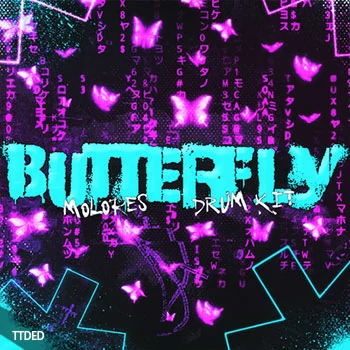 [嘻哈陷阱鼓组采样FL混音预置]Molores BUTTERFLY Drum Kit（16Mb）