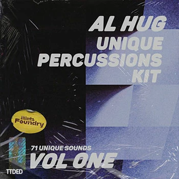[嘻哈陷阱RnB打击乐采样]Al Hug Unique Percussions Kit Vol.1 [WAV, AiFF]（11Mb）