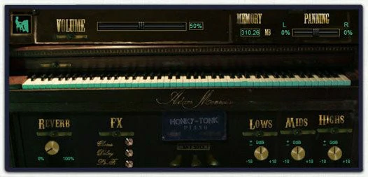 [乡村酒吧钢琴音源]Adam Monroe Music Honky Tonk Piano v2.71 [WiN, MacOSX]（14.58Gb）