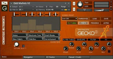 Cinematique Instruments GECKO Odd Mallets KONTAKT