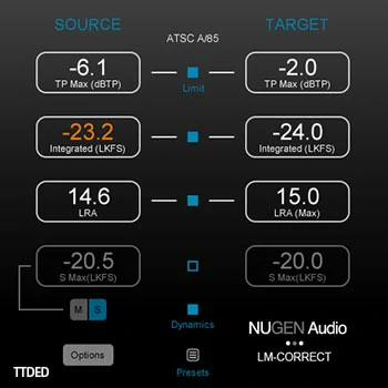 [响度分析更正工具]NuGen Audio LM-Correct v2.8.0.8 [WiN, MacOSX]（59Mb）
