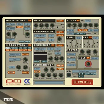 [调制合成器插件]Psychic Modulation Phonec 2 v2.4 [WiN, MacOSX]（11Mb）