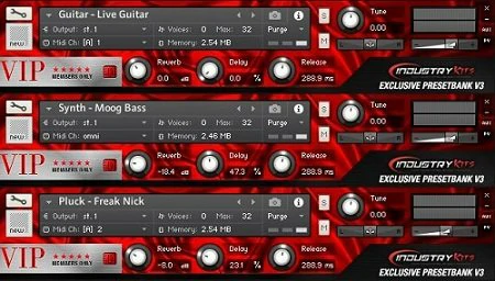 Industrykits.com VIP Members Only Exclusive PresetBank V3 KONTAKT