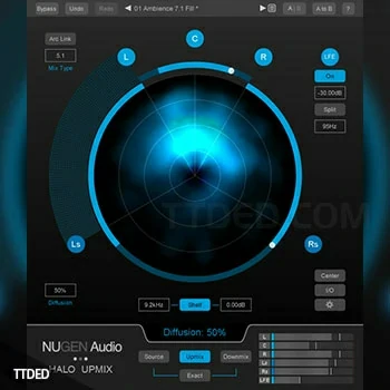 [影视舞台环绕声混音控制工具]NuGen Audio Halo Upmix v1.5.1.0 [WiN]（4Mb）