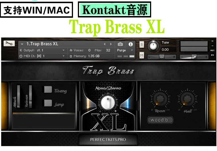 嘻哈铜管Perfect Kits Trap Brass XL For NATiVE iNSTRUMENTS KO