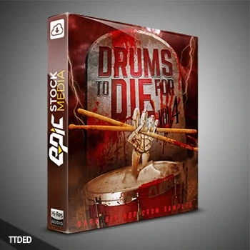 [嘻哈说唱RnB鼓组采样]Epic Stock Media Drums To Die For Vol.4 [WAV]（1Mb）