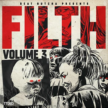 [Breakbeat嘻哈说唱鼓组采样]Beat Butcha Filth Vol.3 Drum Kit [WAV]（270Mb）