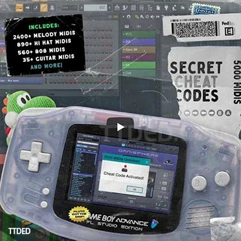 [流行RnB嘻哈MiDi素材]Pluto Dripz Secret Cheat Codes (5000 Midis)（7Mb）