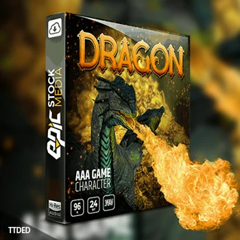 [游戏角色龙族语音FX采样]Epic Stock Media AAA Game Character Dragon [WAV]（644Mb）