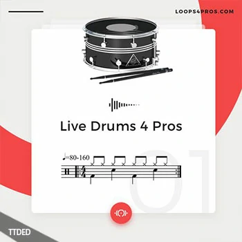 [流行嘻哈RnB鼓组采样]Loops 4 Pros Live Drums 4 Pros [WAV]（233Mb）