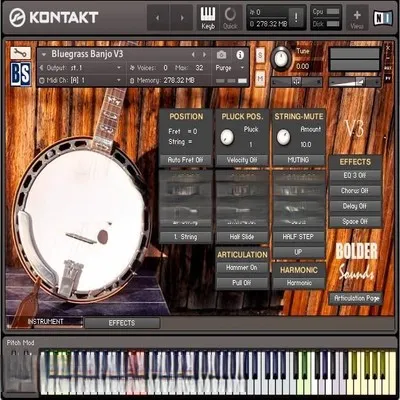 班卓琴音源 – Cinematique Instruments Banjo v3 KONTAKT