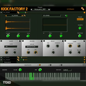 [底鼓音色插件]Channel Robot Kick Factory 2 v1.0.0 [WiN, MacOSX]（109Mb）