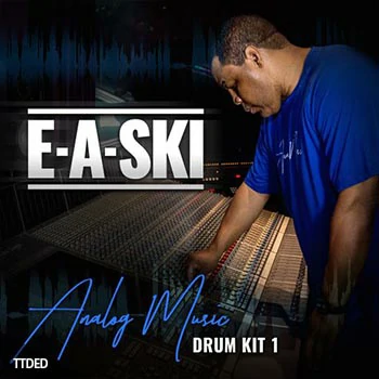 [嘻哈说唱鼓采样]E-A-Ski Analog Music Drum Kit 1 [WAV]（2Mb）