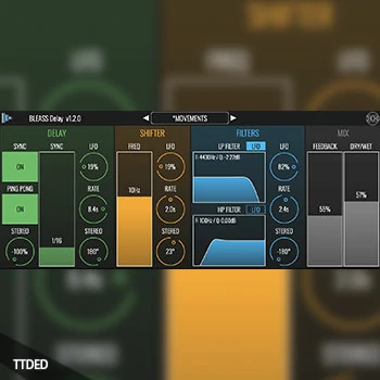 [多用途延迟回响移频器插件]BLEASS Delay v1.2.0 [WiN, MacOSX]（23Mb）