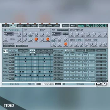 [Lo-Fi鼓机插件]Psychic Modulation PulseCode v1.2 [WiN, MacOSX]（505Mb）