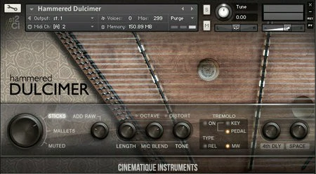 波斯扬琴 – Cinematique Instruments Santur KONTAKT